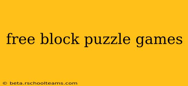 free block puzzle games