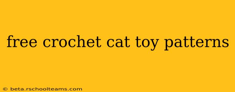 free crochet cat toy patterns