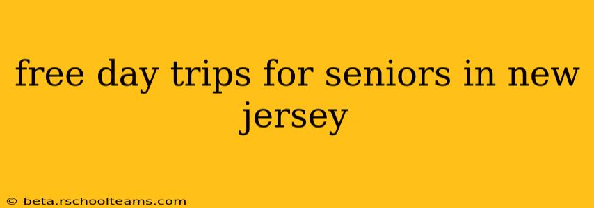 free day trips for seniors in new jersey