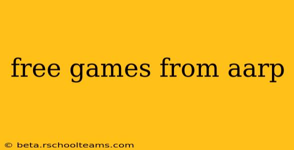 free games from aarp