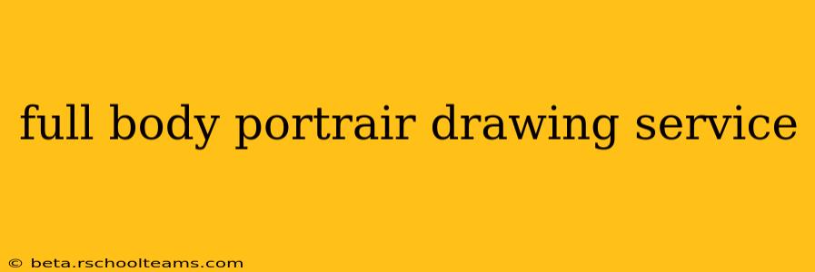 full body portrair drawing service