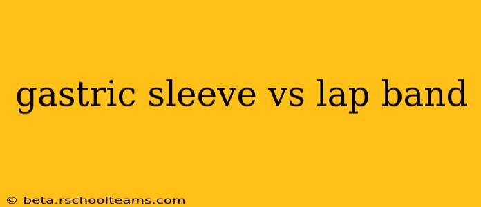 gastric sleeve vs lap band