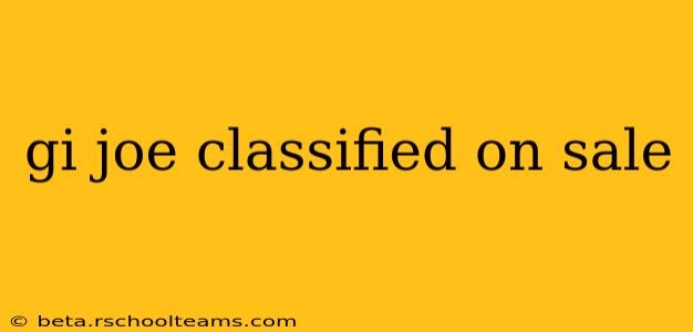 gi joe classified on sale