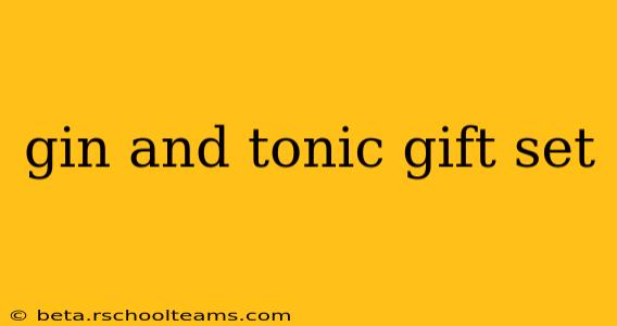 gin and tonic gift set