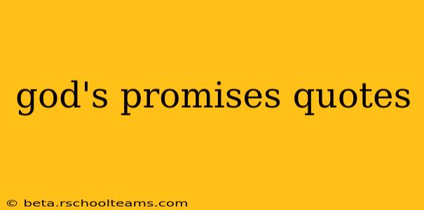 god's promises quotes