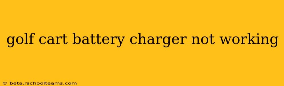 golf cart battery charger not working