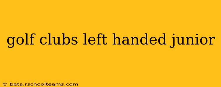 golf clubs left handed junior
