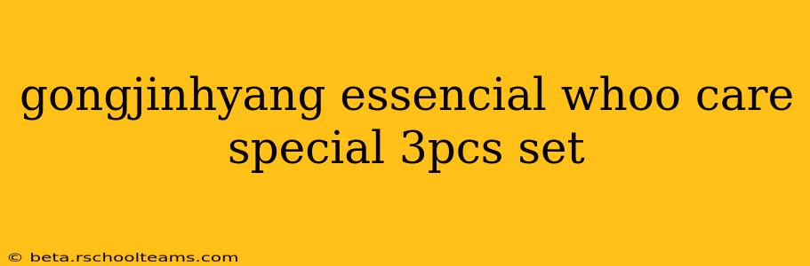 gongjinhyang essencial whoo care special 3pcs set