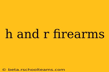 h and r firearms