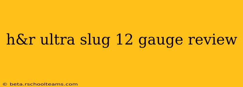 h&r ultra slug 12 gauge review