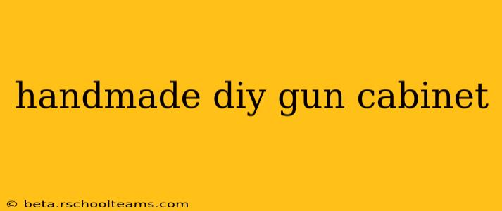 handmade diy gun cabinet
