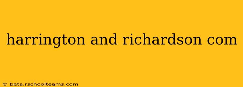 harrington and richardson com