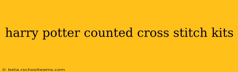 harry potter counted cross stitch kits