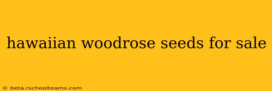hawaiian woodrose seeds for sale