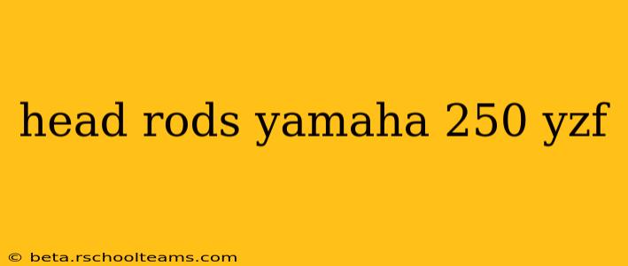 head rods yamaha 250 yzf