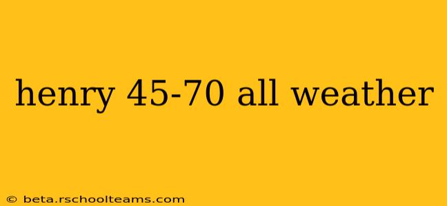 henry 45-70 all weather