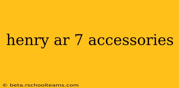 henry ar 7 accessories