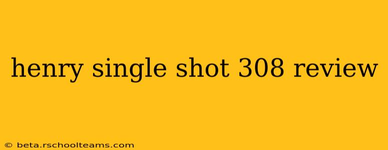 henry single shot 308 review