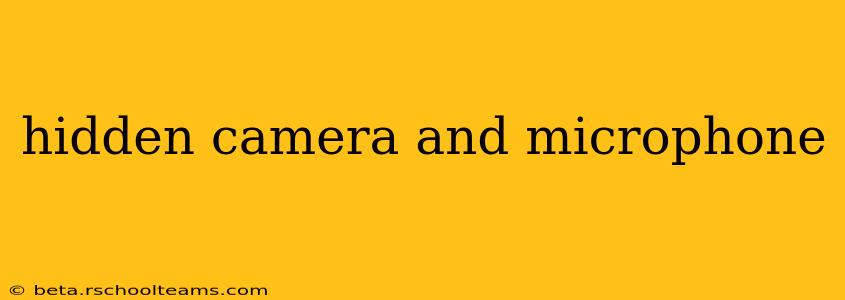 hidden camera and microphone