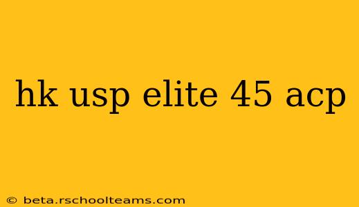 hk usp elite 45 acp