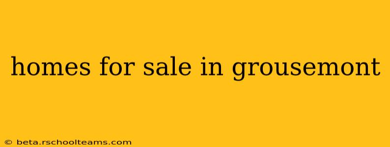 homes for sale in grousemont