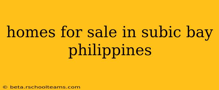 homes for sale in subic bay philippines