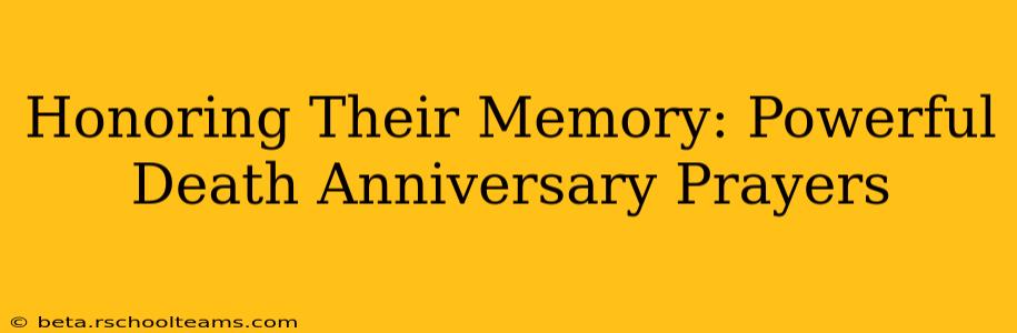 Honoring Their Memory: Powerful Death Anniversary Prayers