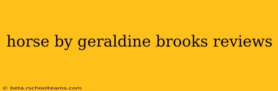 horse by geraldine brooks reviews