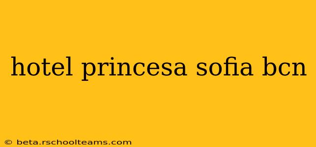 hotel princesa sofia bcn