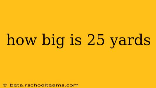 how big is 25 yards