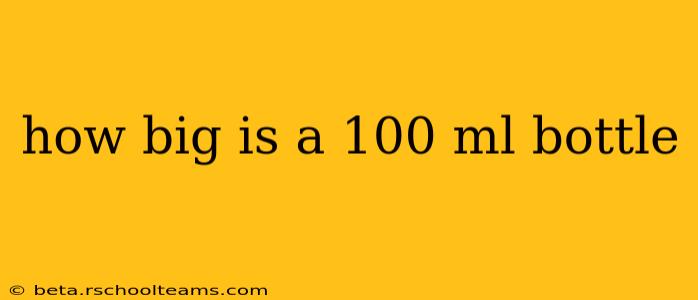 how big is a 100 ml bottle