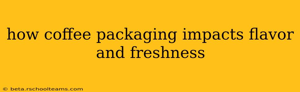 how coffee packaging impacts flavor and freshness