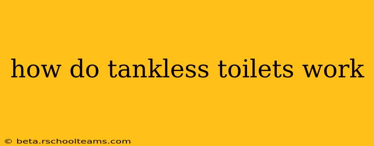 how do tankless toilets work