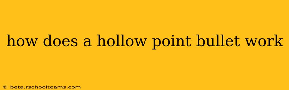 how does a hollow point bullet work