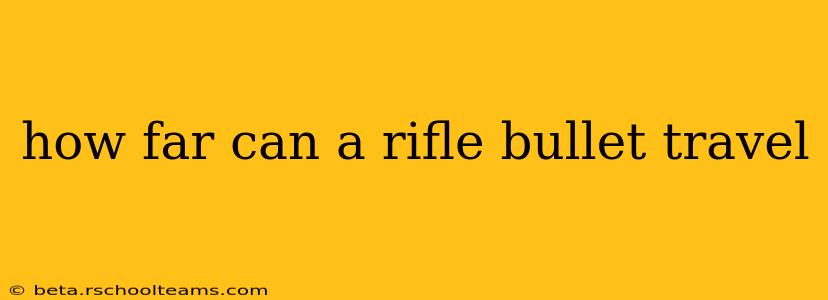 how far can a rifle bullet travel