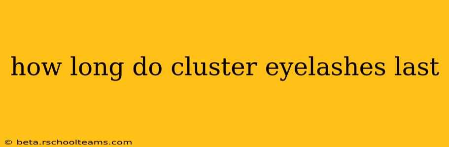 how long do cluster eyelashes last