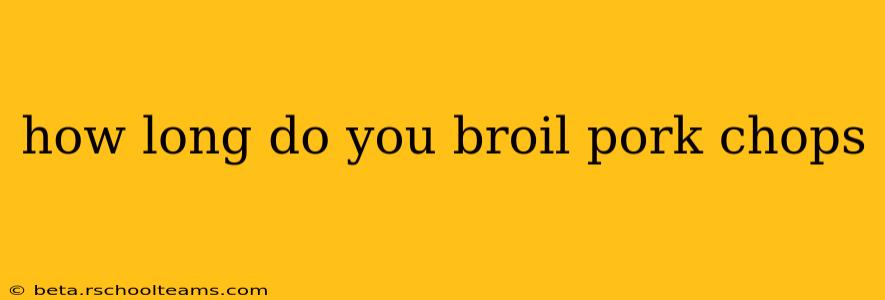 how long do you broil pork chops