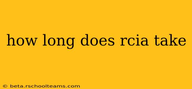 how long does rcia take