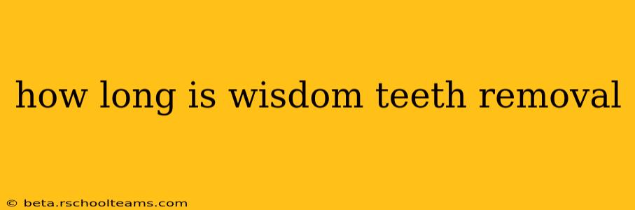 how long is wisdom teeth removal