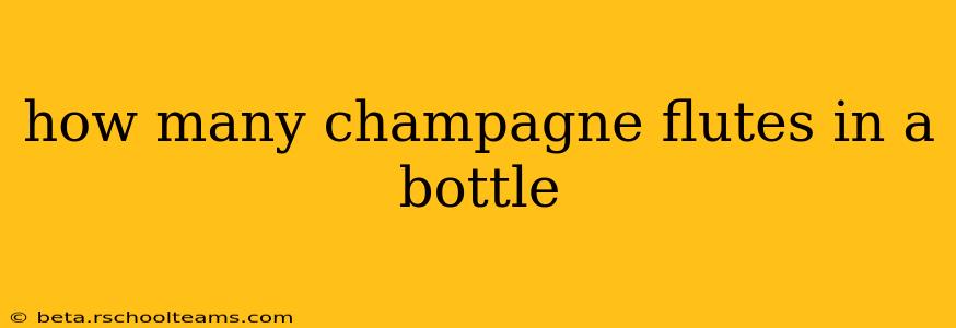 how many champagne flutes in a bottle