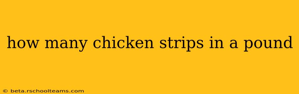 how many chicken strips in a pound