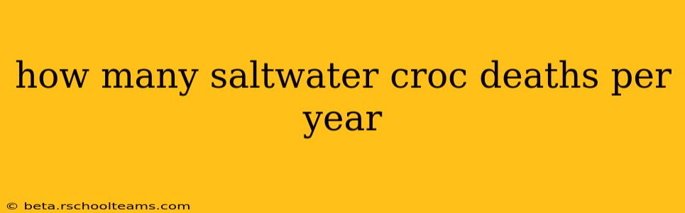 how many saltwater croc deaths per year
