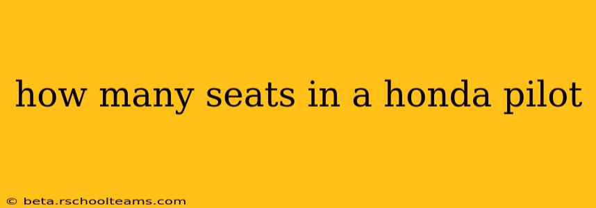 how many seats in a honda pilot