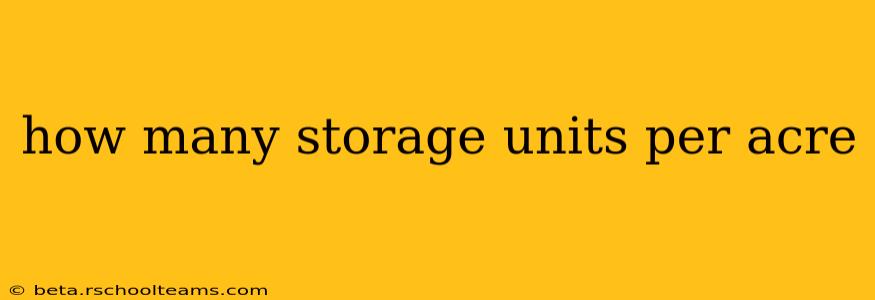 how many storage units per acre