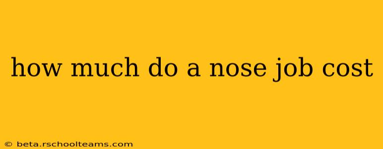how much do a nose job cost