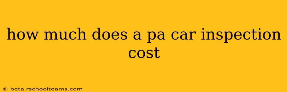 how much does a pa car inspection cost