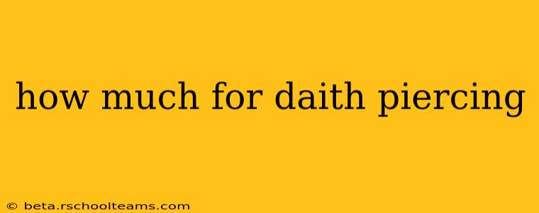 how much for daith piercing