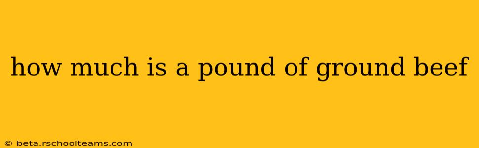 how much is a pound of ground beef