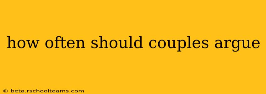 how often should couples argue