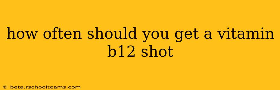 how often should you get a vitamin b12 shot